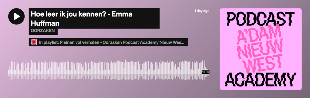 Podcast: Hoe leer ik jou&nbsp;kennen?