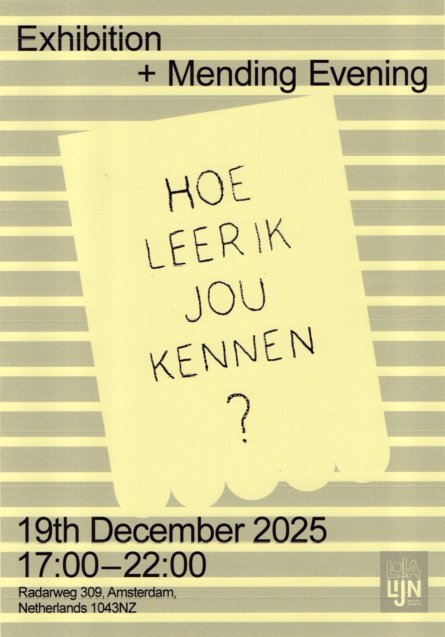 Exhibition : Hoe leer ik jou&nbsp;kennen?